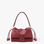 Mamma Baguette Medium Burgundy nappa leather bag