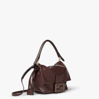 Mamma Baguette Small Mahogany brown nappa leather mini-bag