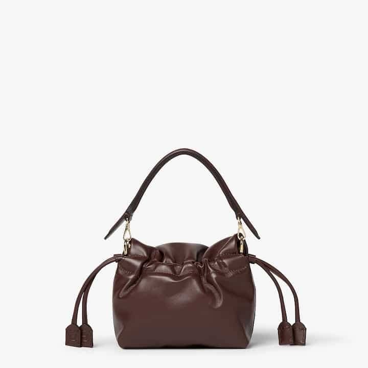 Mamma Baguette Small Mahogany brown nappa leather mini-bag