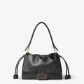 Mamma Baguette Medium Black nappa leather bag