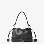Mamma Baguette Medium Black nappa leather bag