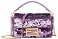 FENDI Iconic Small Baguette Bag – Pink Sequin Embroidery