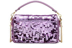 FENDI Iconic Small Baguette Bag – Pink Sequin Embroidery