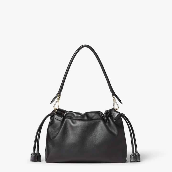 Mamma Baguette Medium Black nappa leather bag