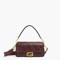 FENDI Iconic Small Baguette Bag – Burgundy Calfskin