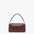 FENDI Iconic Small Baguette Bag – Burgundy Calfskin