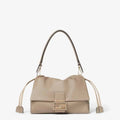 Mamma Baguette Medium Dove gray nappa leather bag