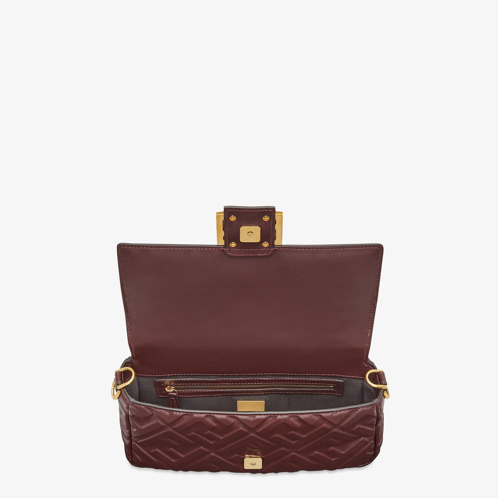 FENDI Iconic Small Baguette Bag – Burgundy Calfskin