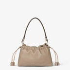 Mamma Baguette Medium Dove gray nappa leather bag
