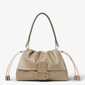 Mamma Baguette Large Dove gray nappa leather bag