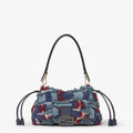 Mamma Baguette Medium Multicolored Night Butterfly beaded Bag