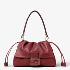 Mamma Baguette Large Burgundy nappa leather bag