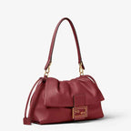 Mamma Baguette Large Burgundy nappa leather bag