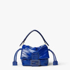 Mamma Baguette Small Electric blue inlaid hagfish mini-bag