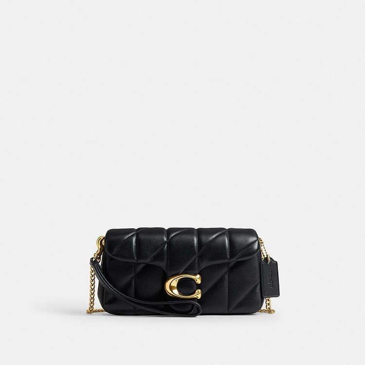 Tabby Chain Crossbody Bag 19 Brass/Black