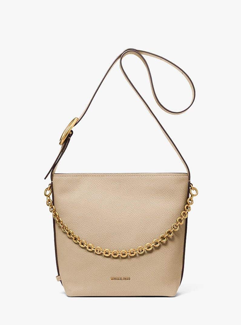 Nolita Small Pebbled Leather Bucket Tote Bag