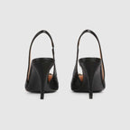 Gucci GG Leather Horsebit Pumps – Black