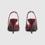 Gucci GG Leather Horsebit Pumps – Rosso Ancora Red