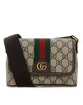 Beige Ophidia Mini Crossbody Bag