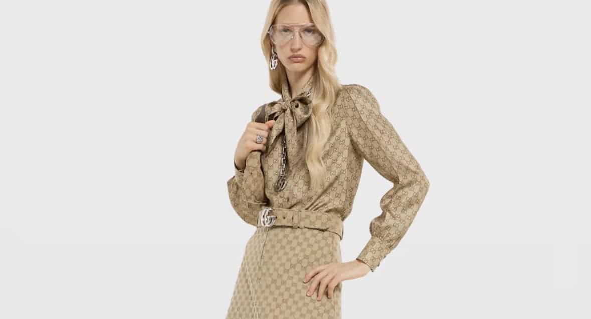 Printed silk twill shirt