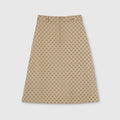 GG cotton canvas fabric skirt