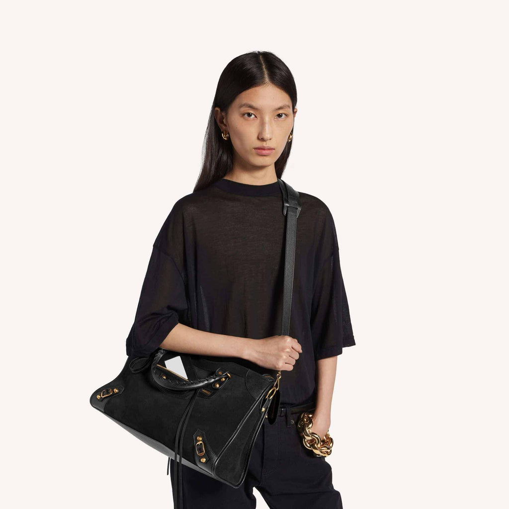 WOMEN'S LE CITY BAG MEDIUM IN BLACK