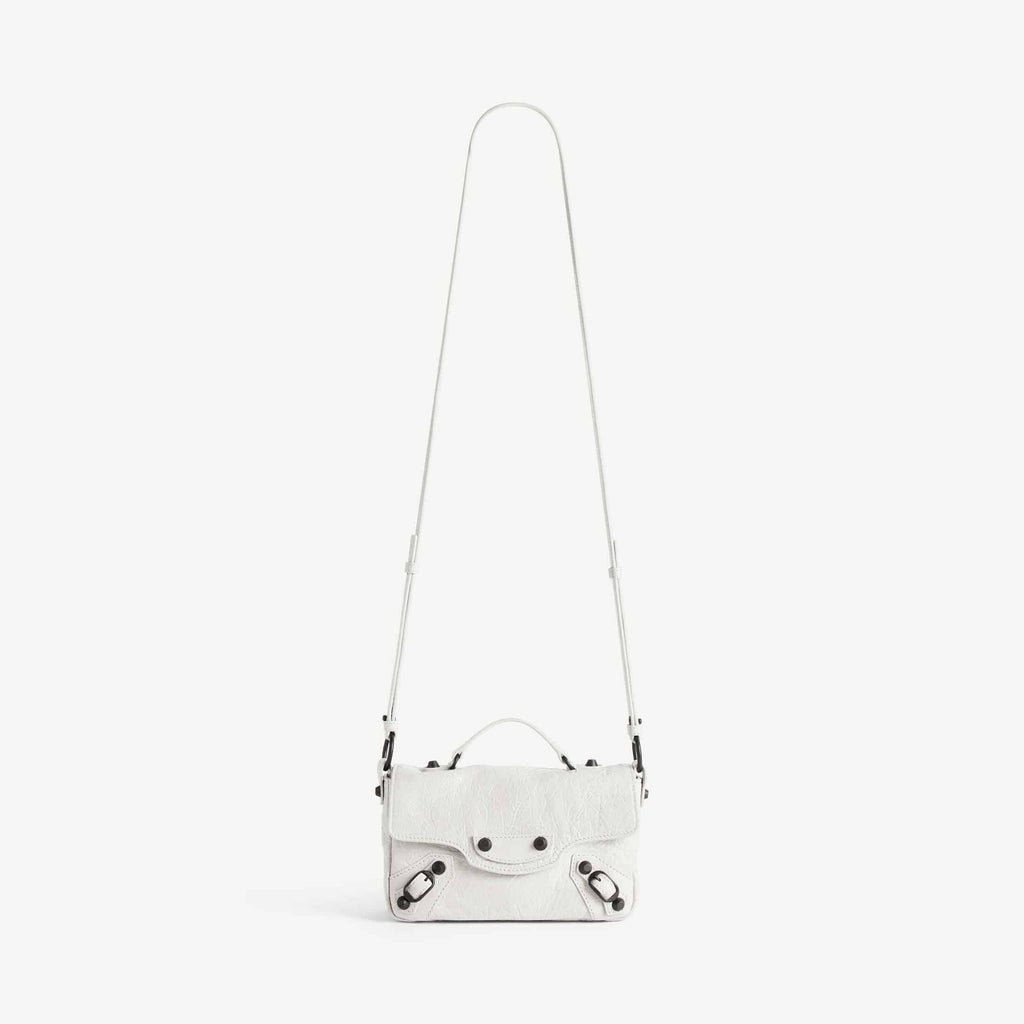 WOMEN'S LE CITY FLAP BAG NANO IN OPTIC WHITE