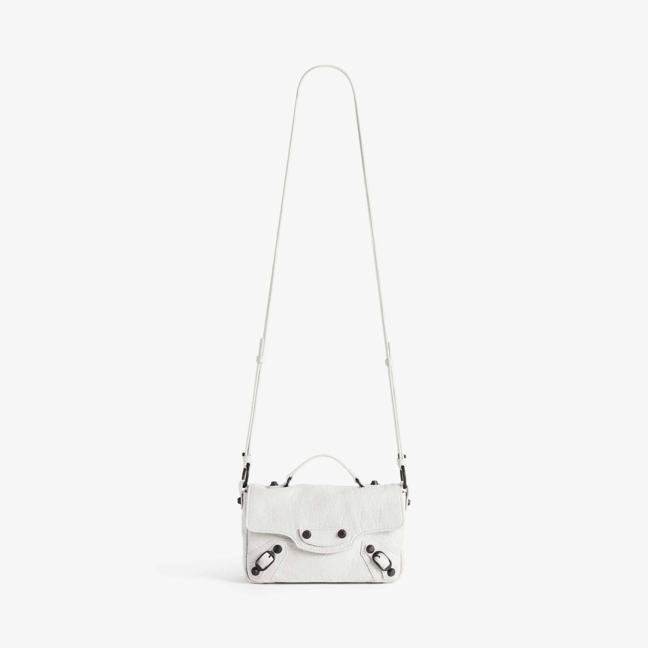 WOMEN'S LE CITY FLAP BAG NANO IN OPTIC WHITE