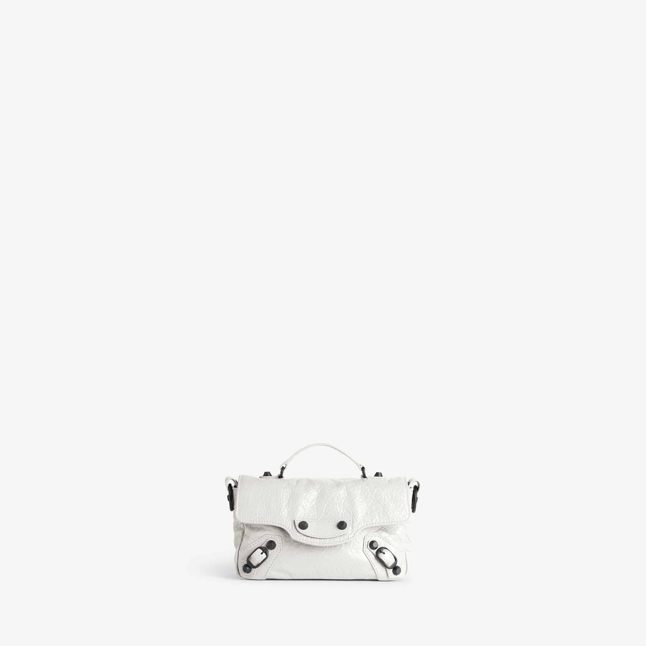 WOMEN'S LE CITY FLAP BAG NANO IN OPTIC WHITE