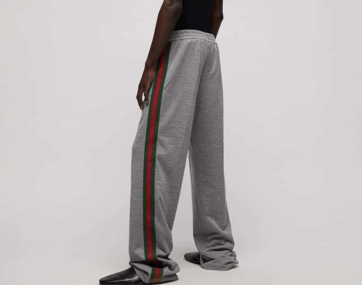 Cashmere jersey sportswear pants