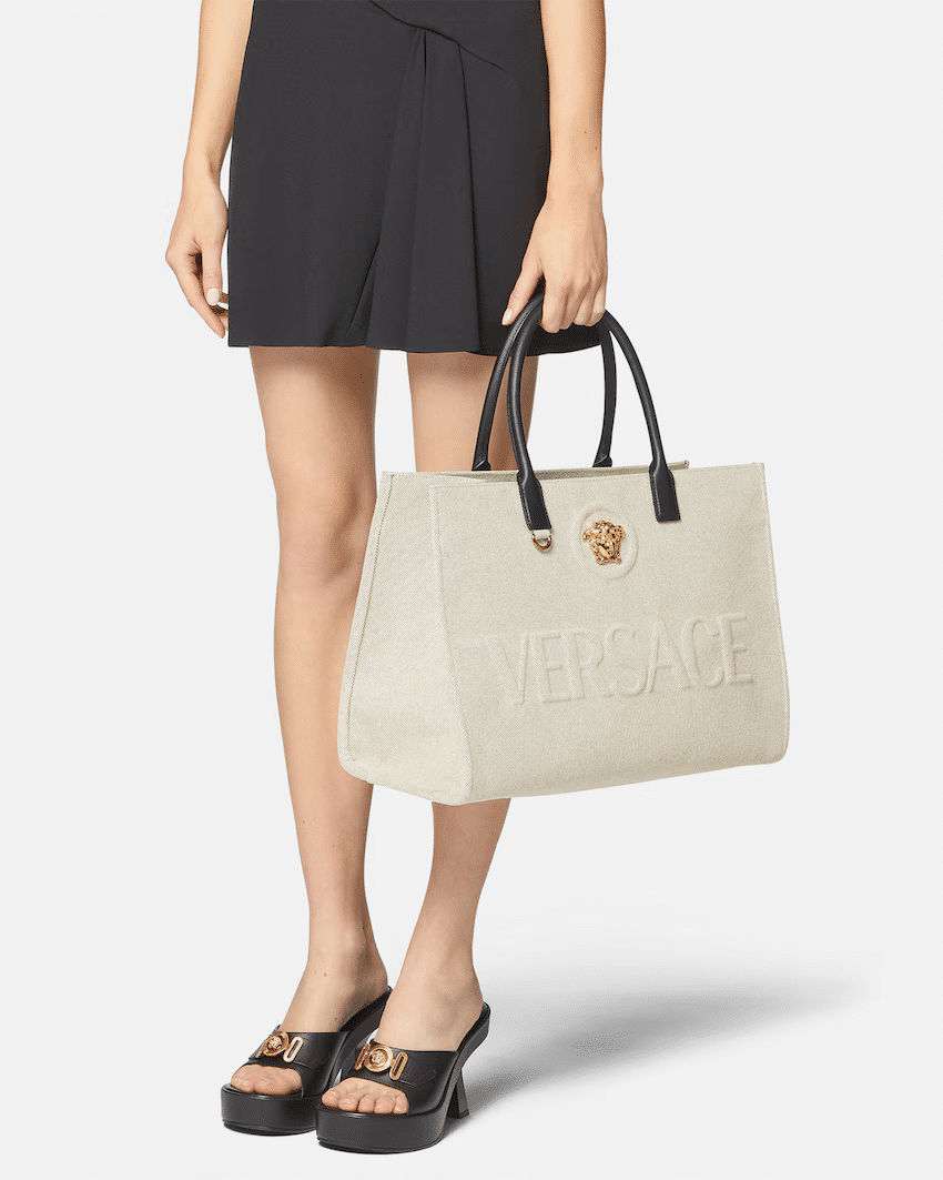 La Medusa Large Canvas Tote