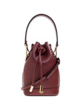 Maroon Mon Tresor Mini Bucket Bag