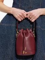 Maroon Mon Tresor Mini Bucket Bag