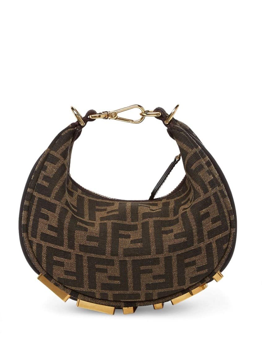 Brown Fendigraphy Mini Crossbody Bag