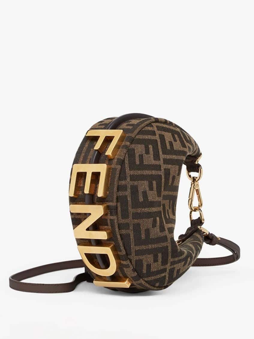 Brown Fendigraphy Mini Crossbody Bag