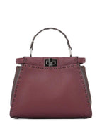Burgundy Peekaboo Mini Satchel