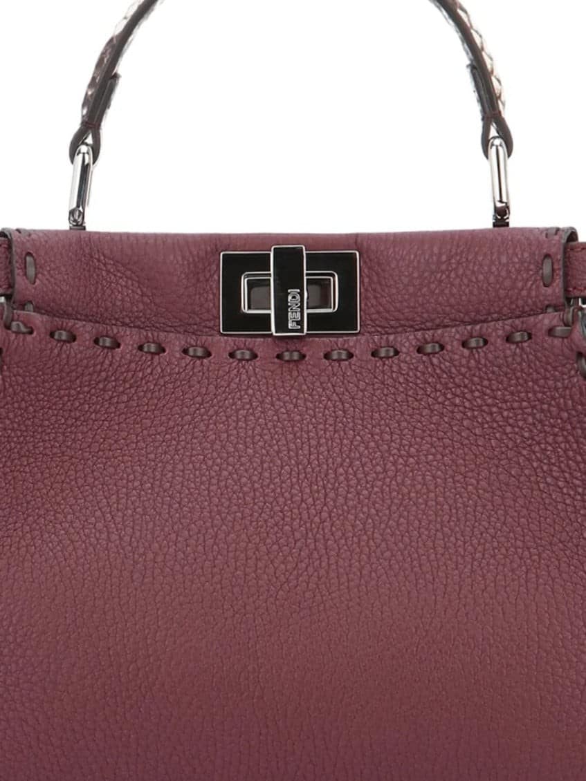 Burgundy Peekaboo Mini Satchel