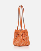 Orange Origami Bucket Bag