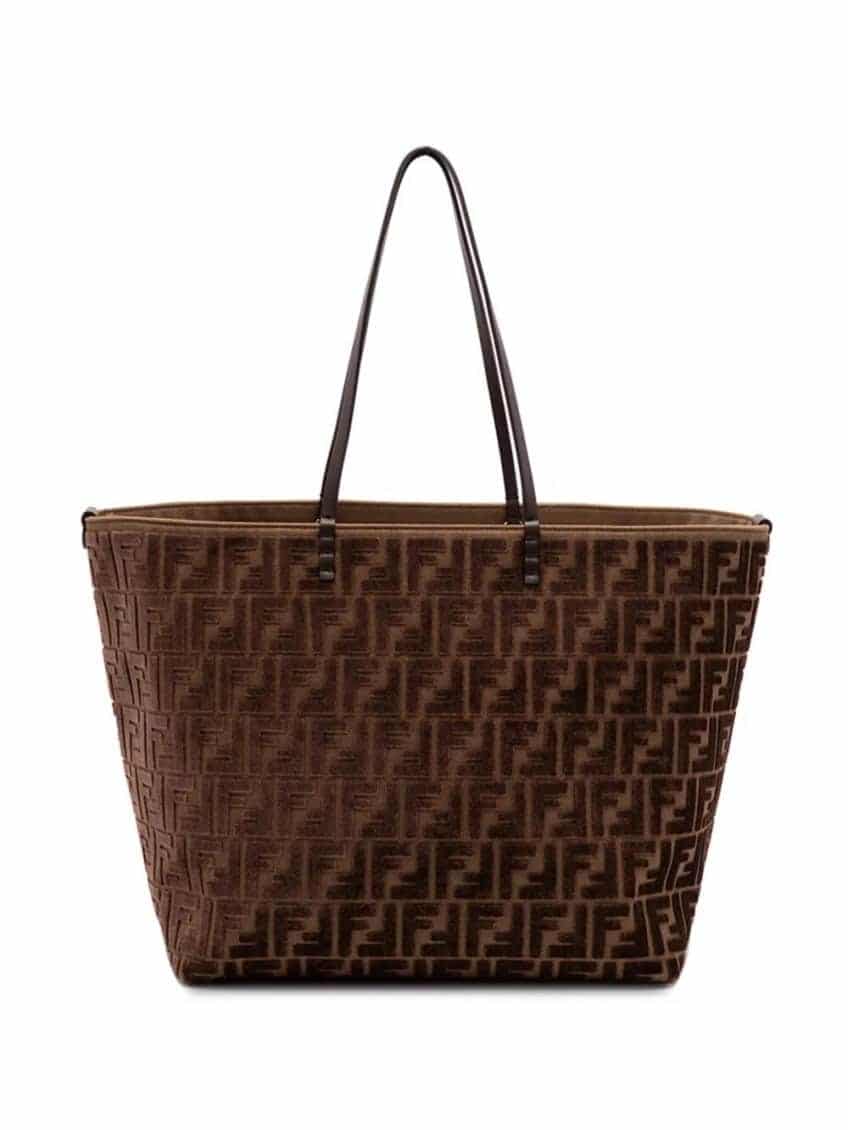 Brown Roll Reversible Tote
