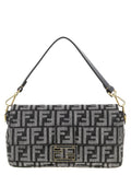 Blue Ff Logo Medium Shoulder Bag