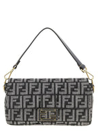 Blue Ff Logo Medium Shoulder Bag
