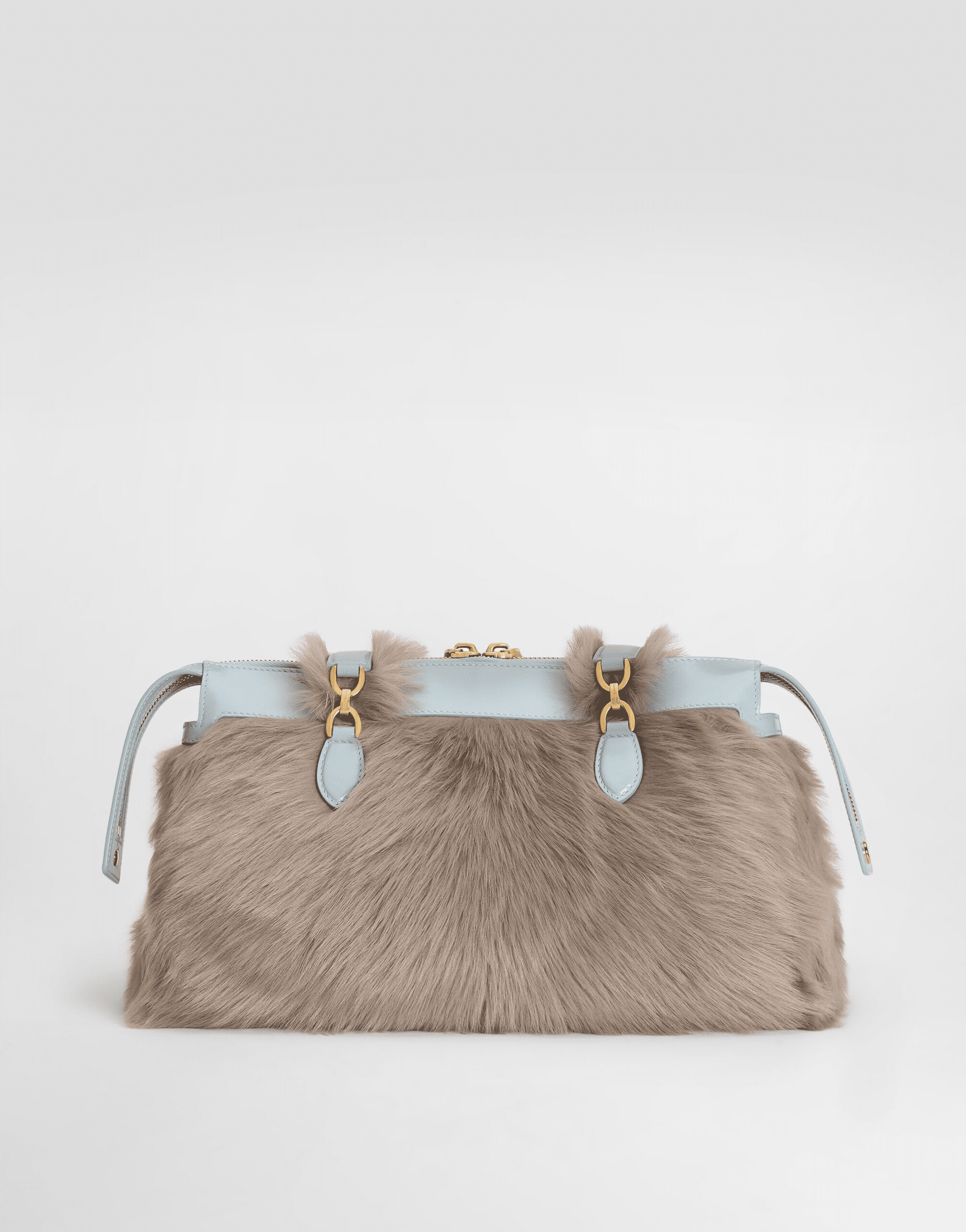 Vittoria shoulder bag in shearling and calfskin