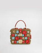 Dolce Box raffia crochet handbag