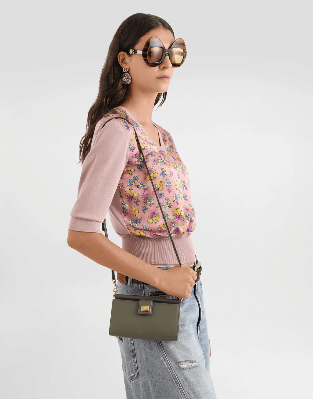Plongé calfskin phone bag