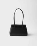 Prada Passage medium leather bag with Re-Nylon flap