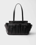 9  Prada Route large leather tote bag