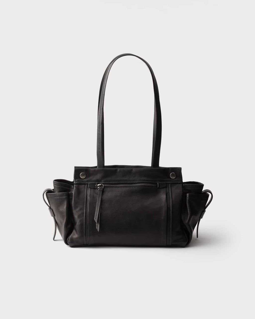 Prada Route medium leather tote bag