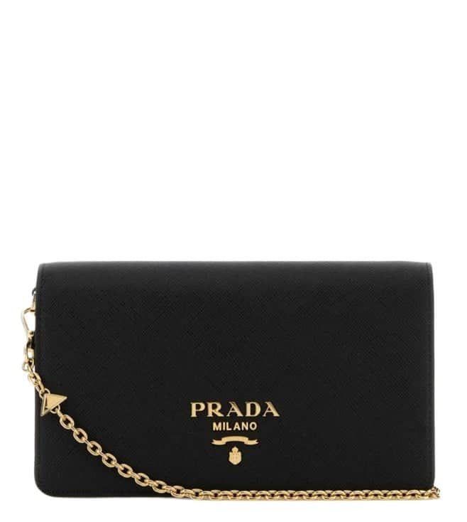 Black Logo Mini Cross Body Bag