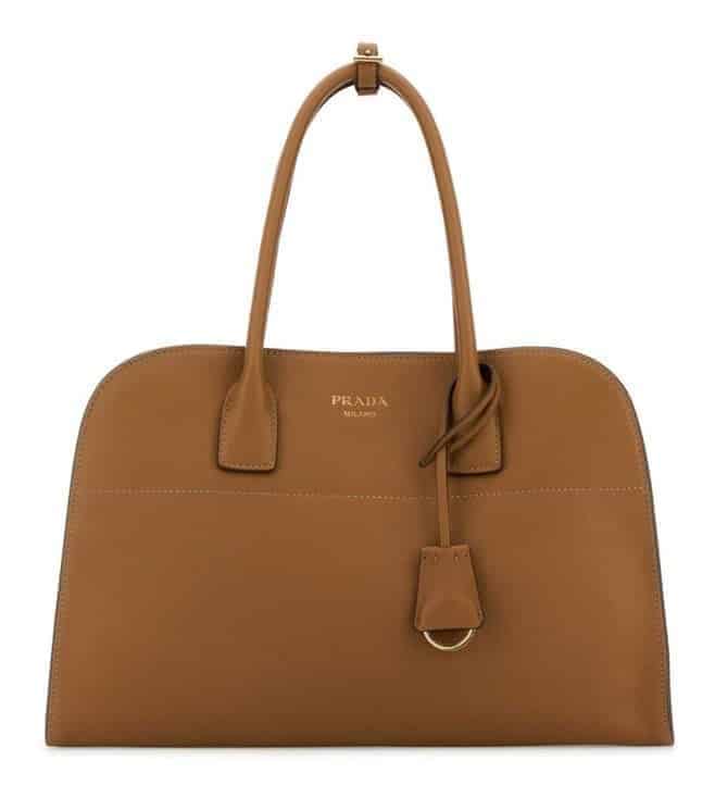Brown Logo Medium Tote