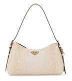White Logo Shoulder Bag